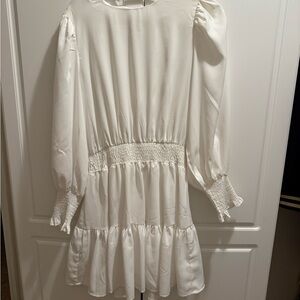 Entro White Long-Sleeve Top Size M
